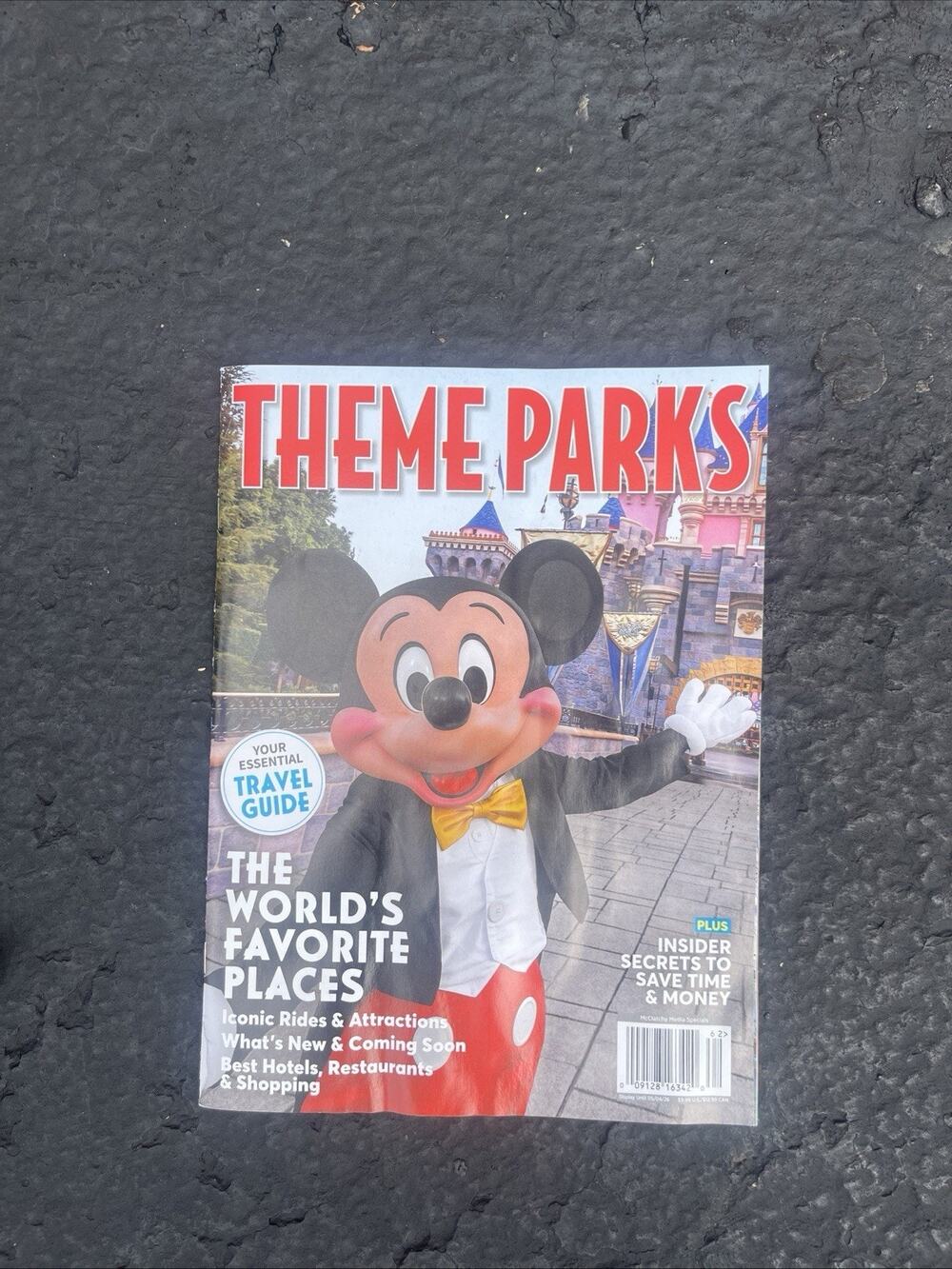 Theme Parks, The Worlds Favorite Places Travel Guide 2026 Mickey Mouse on Cover